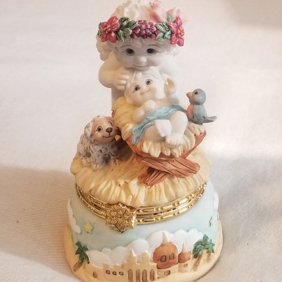 Dreamsicles Other - Dreamsicle Trinket Box "Cherub in Manger" '98 New